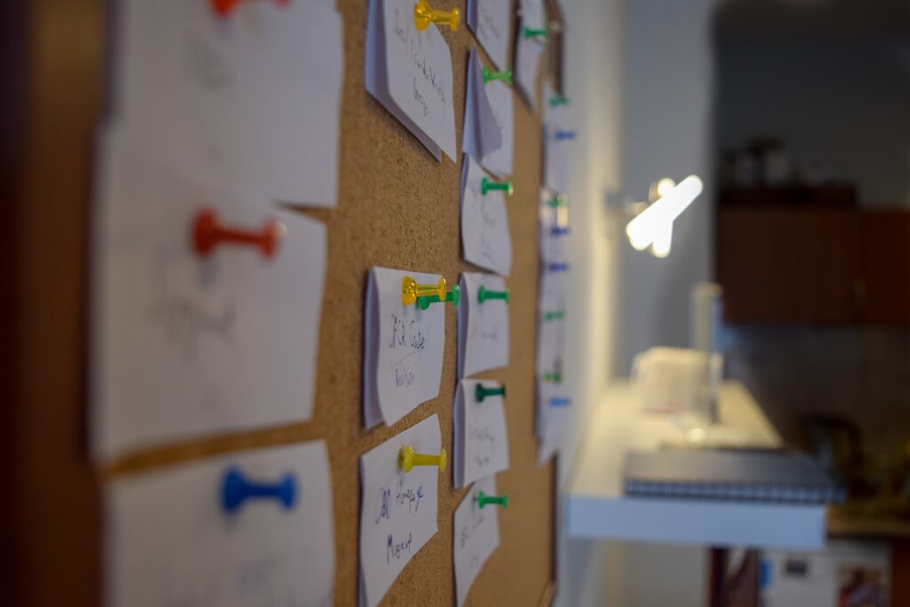 Ein Projekt besteht aus den Teilen der Aufgabenpakete
